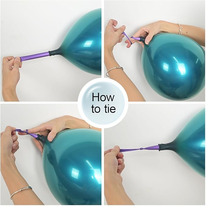 Teal Balloon Arch, Double Stuffed Chrome Teal Macaron Blue Green Balloon Garland, Pearl White Sand Metallic Turquoise Mint Green Balloons for Birthday Under The Sea Ocean Shark Beach Theme Party Decor