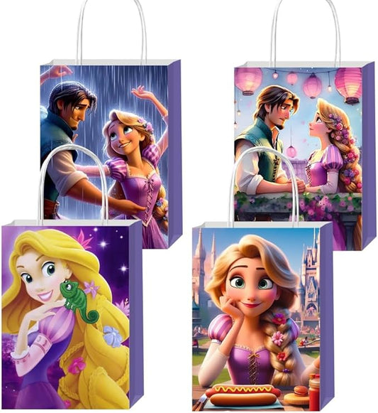CICICO 12pcs Princess Gift Bags Goodie Bags with Handles for Kids Birthday Party Decorations Supplies