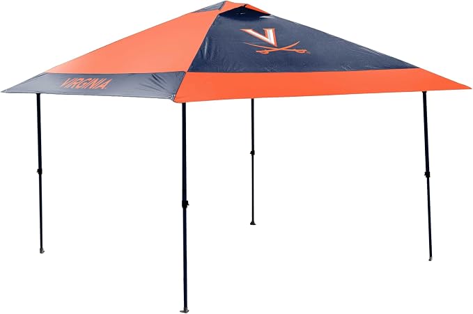 Logo Brands NCAA 12x12 Solo Up Canopy - 144 Square Feet of Shade – One-Person Easy Setup, UV-50 Protection, Rolling Storage Bag – Perfect Tent for Tailgates and Outdoor Events