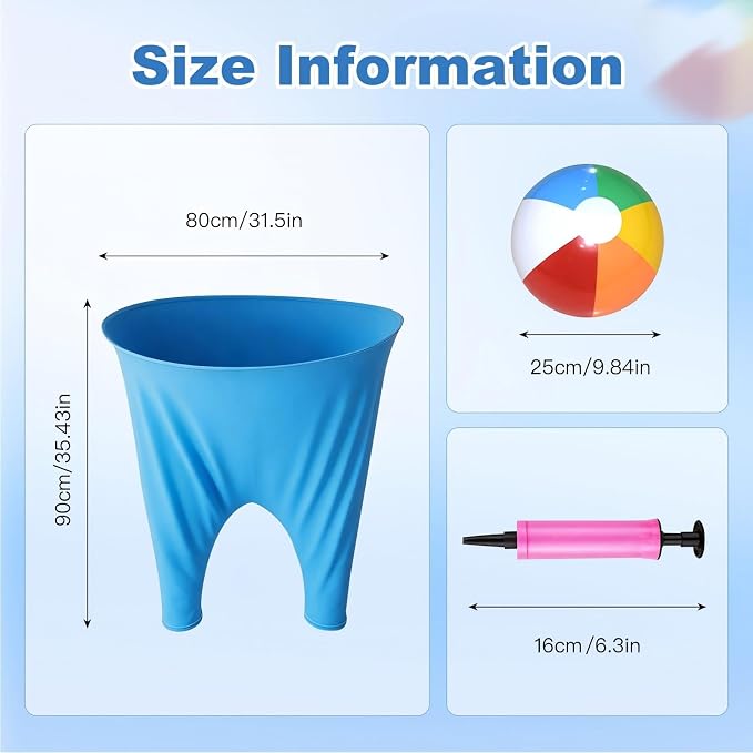 Granny Pants Yard Game Set, Granny Pants Family Outdoor Party Games, Oversized Pants with Bouncy Balls and Electric Air Pump, Outdoor Tossing Games for Adult Yard Game Birthday Party Family Reunion