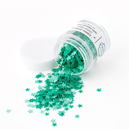 Dye-Free Edible Glitter Stars - Vegan, Gluten-Free & Non-Toxic | Perfect for Cakes, Cupcakes, Drinks & Desserts by Simply Sucré