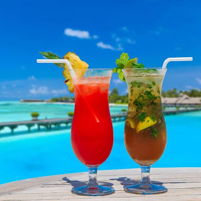 100 Count 100% Plant-Based Compostable PLA Straws - Plasticless Biodegradable Flexible Drinking Straws- A Fantastic Eco Friendly Alternative to Plastic Straw