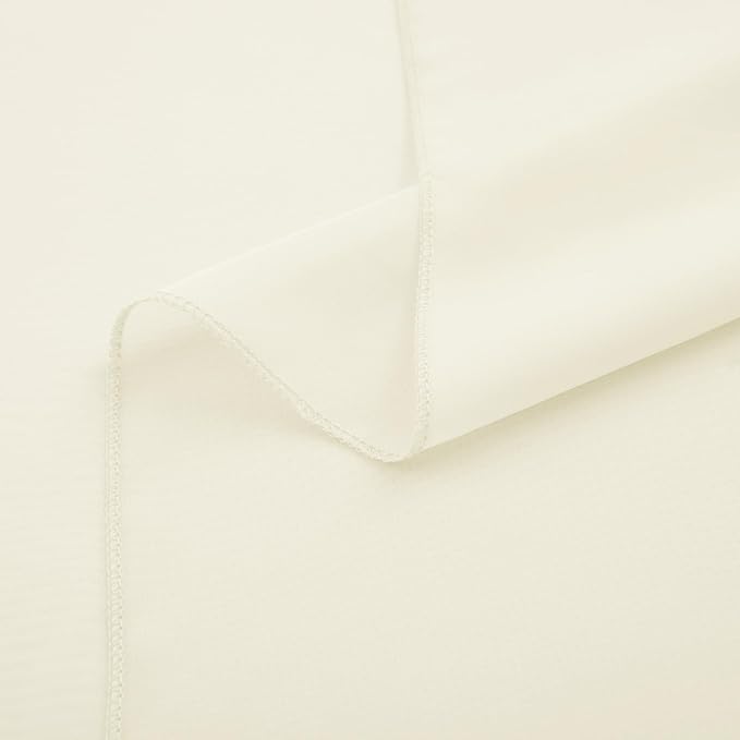 Horbaunal 12 Pack Ivory Chiffon Table Runners 10FT Sheer Chiffon Runner 29x120 Inches Romantic Boho Rustic Table Runner for Wedding Party Bridal Baby Shower Table Decorations