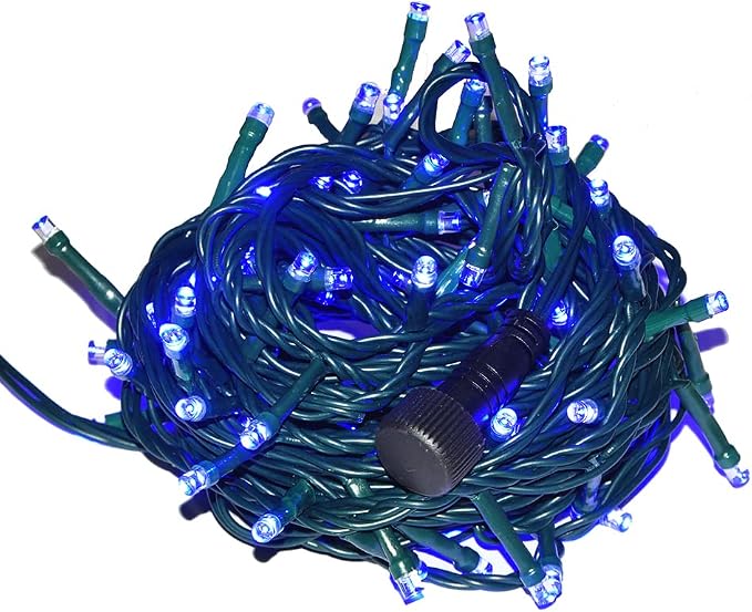33ft 12V Low Voltage String Lights-Low Voltage Landscape Lights-Works with Landscape Lighting Systems -for Indoor Outdoor Xmas Tree Wedding Party Decoration（Blue）