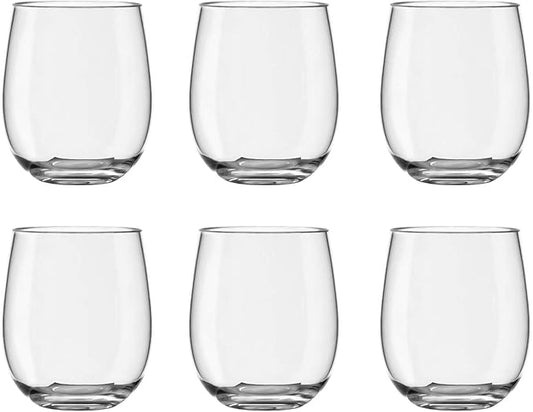 TarHong Montana Stemless Glass, 18 oz., Premium Acrylic Drinkware, Set of 6