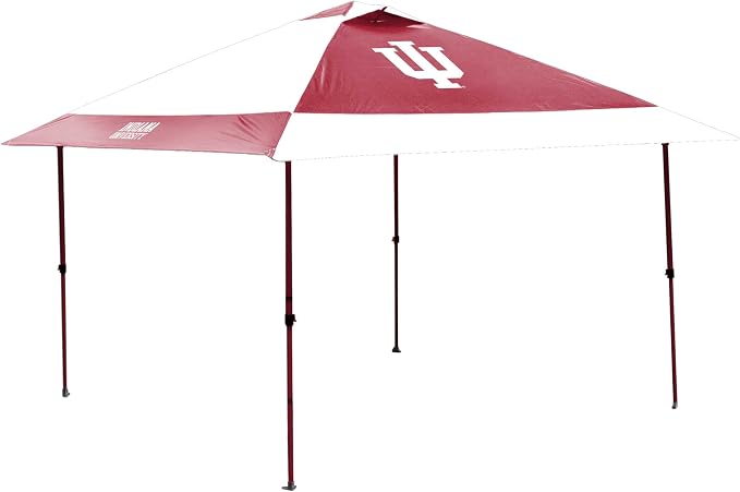 Logo Brands NCAA 12x12 Solo Up Canopy - 144 Square Feet of Shade – One-Person Easy Setup, UV-50 Protection, Rolling Storage Bag – Perfect Tent for Tailgates and Outdoor Events