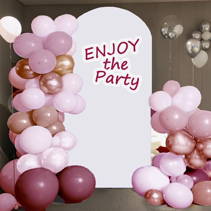 6.6FT White Wedding Arch Cover, Spandex Arch Backdrop Cover for Wedding Birthday Party Celebration Decoration