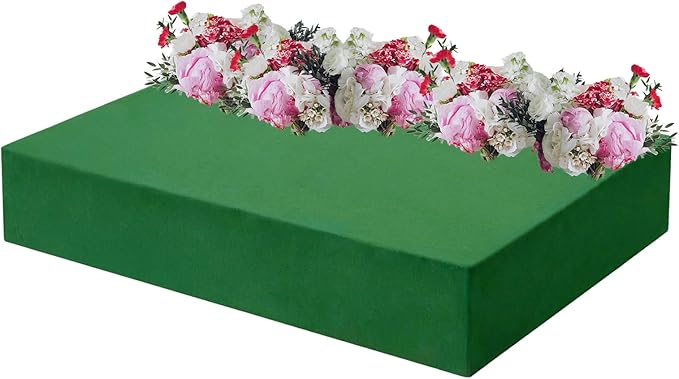 Prashent 3 Pcs Large Floral Foam Blocks, Wet & Dry Green Foam for Fresh & Artificial Flower Arrangements, DIY Craft Supplies for Wedding, Home, Bouquets & Floral Projects (15.7” x 11.8” x 3.15”)