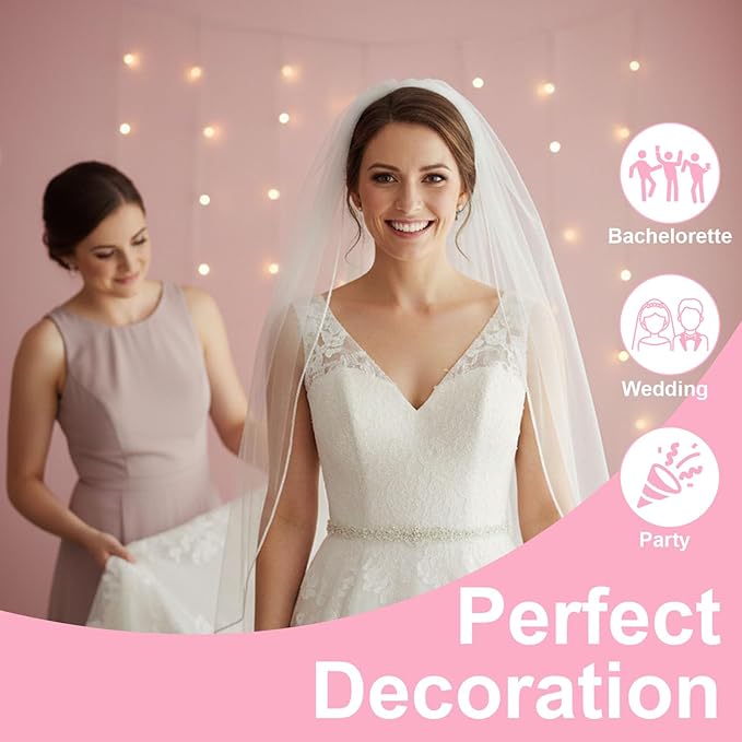 Cute Wedding Engagement Day Gifts Idea for Bridal Shower Est 2026,Wifey Wine Glass Bride to Be Sash Veil for Bachelorette Party Decorations,Future Mrs Decorations Set for Women and Girls