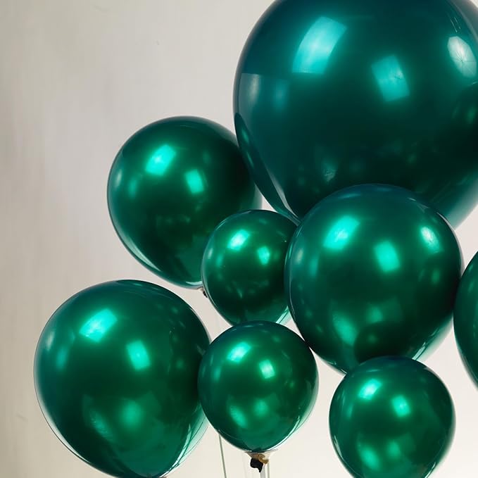 Double stuffed emerald Balloons Different sizes Customized 63 PACK 18+10+5 inch Dark Teal emerald green Balloon Garland kit For Wedding Birthday baby shower anniversary decorations