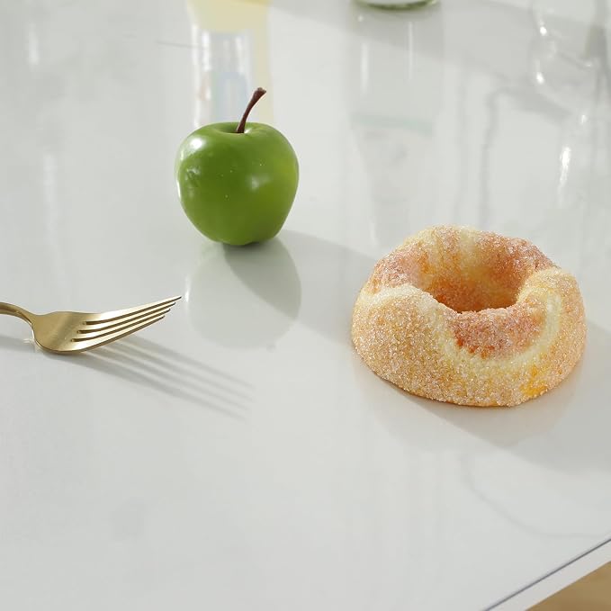 LovePads Clear Table Cover Protector 44 x 84 Inch, 1.5mm Thick Plastic Table Cover, Table Protector for Dining Room Table, Waterproof Vinyl Tablecloth Table Pad Mat for Kitchen, Dresser, Writing Desk