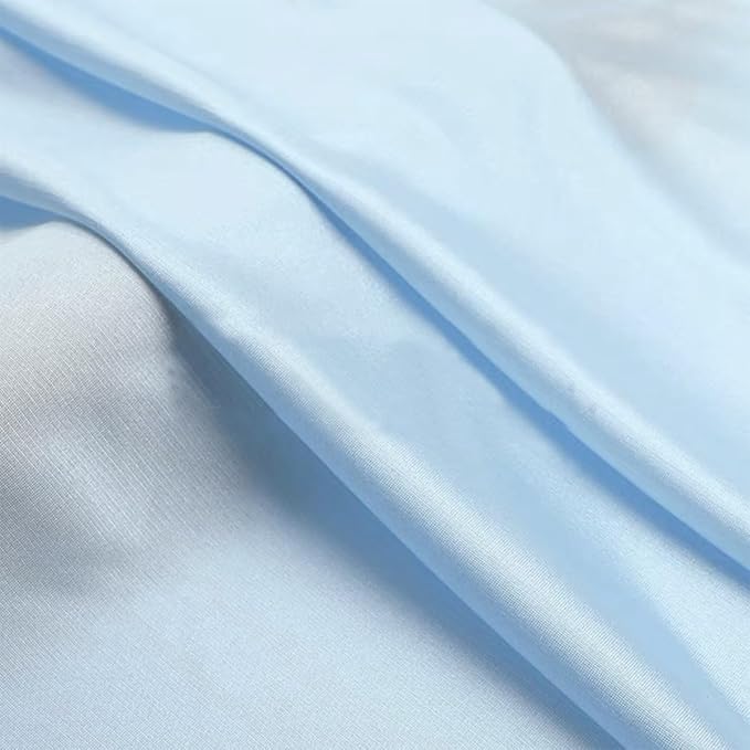 Baby Blue Chiffon Fabric 5 Yard Sheer Fabric for Draping Voile Tulle Material Wedding Arbor Backdrop Canopy Christmas Birthday Party Gender Reveal Baby Shower Sewing & DIY Decoration Backdrop