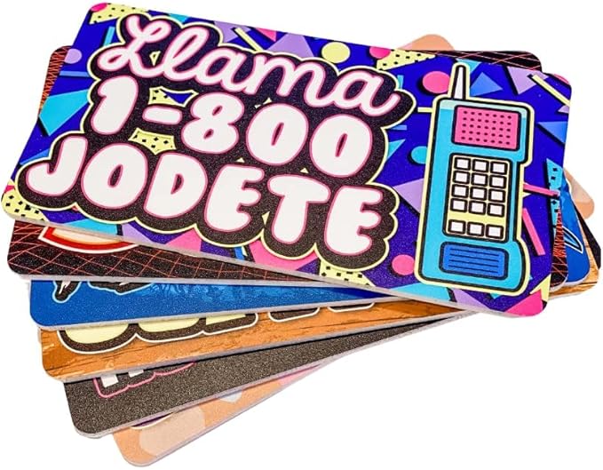 KING PROPS Reggaeton Retro Photo Props - Spanish Photo Booth Prop – 6 Count Fun Birthday Decorations and Quinceanera Photo Booth Props – Fun Multi Color Photo Booth Props Set – Double-Sided PVC Props