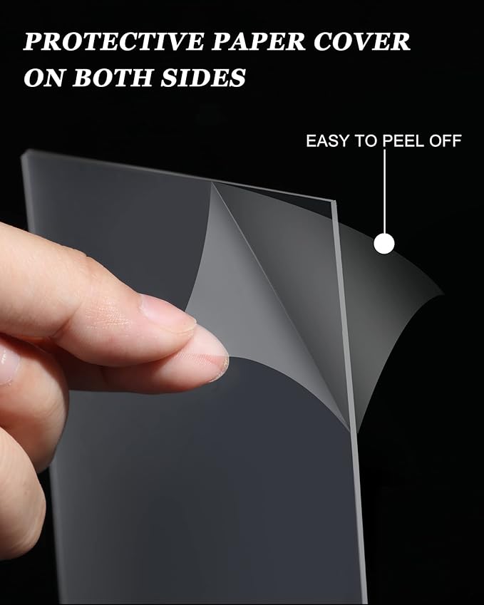 120 Pieces 1mm Thick Acrylic Sheets 5 x 7 Inch Acrylic Clear Sheet for Craft Projects Picture Frame Glass Replacement Projects Display Painting Party Wedding Festival