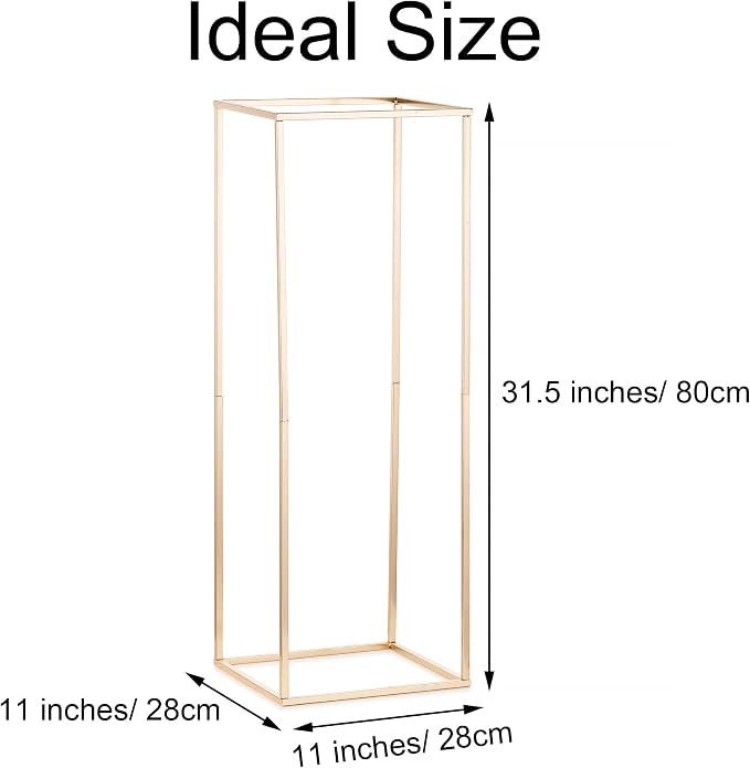 Gold Flower Stand for Table: 31.5” Tall Centerpiece Stand for Wedding Table Reception Floral Center Pieces with Home Decoration Party Event 10 PCS