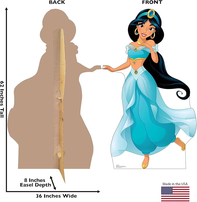 Cardboard People Jasmine Cardboard Cutout Standup - Disney