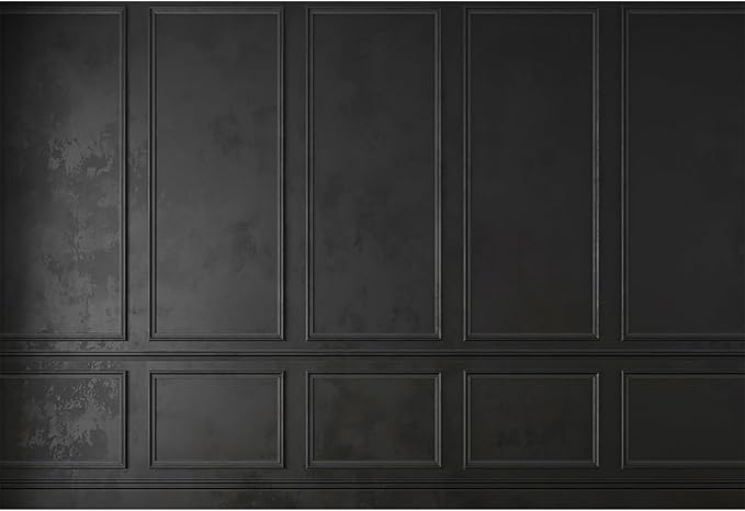 Baocicco 7x5ft Vintage Living Room Wall Backdrop for Photography Classic European Palace Black Wall Photography Background Birthday Party Wedding Graduation Events Photo Studio Video Background