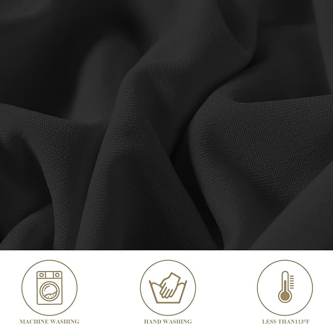 magalo 12 Pack Black Spandex Folding Waterproof Chair Cover, Stretch Chair Cover Protector for Wedding, Party, Dining Banquet and Other Special Events