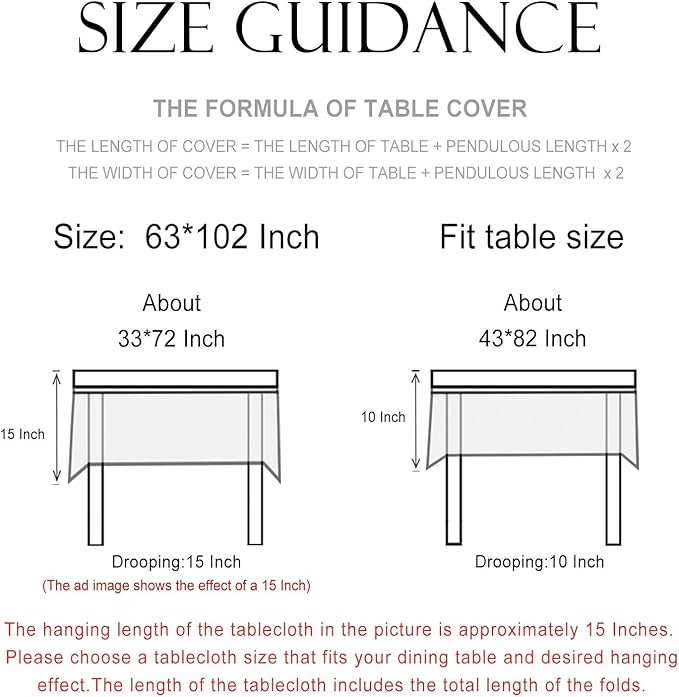 patdrea Vintage French Linen Tablecloth,Rectangular,102"x63"-Noah | Heavyweight Floral Large Table Cloth for Rectangle Table,Botanical Green Pattern,for Dining Room Tea Party Thanksgiving