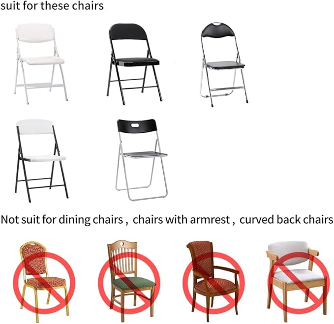 magalo 20 Pack Navy Spandex Folding Waterproof Chair Cover, Stretch Chair Cover Protector for Wedding, Party, Dining Banquet and Other Special Events