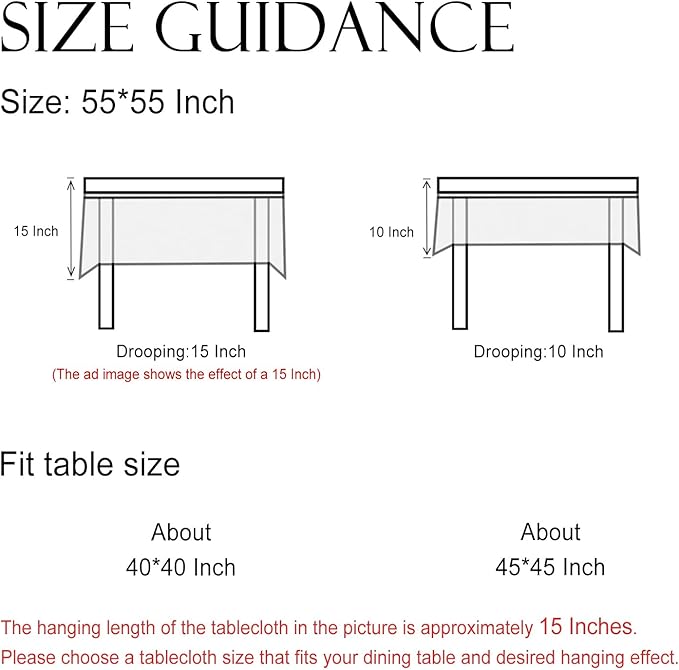 ISAENNE Designer Linen Small Square Tablecloth,55"x55"-Serenity G | Vintage Elegant French Floral Durable Table Cloth,Light Beige,Decoration,Heavyweight,Dining,Tea Party,Kitchen,Thanksgiving