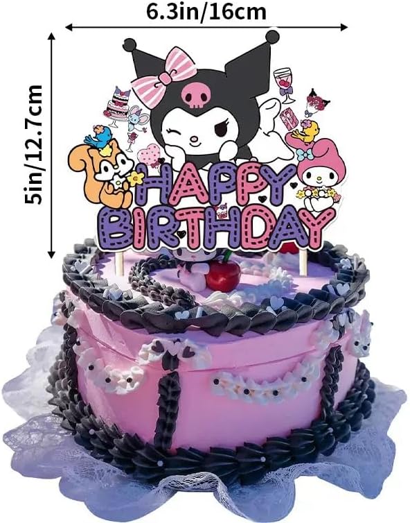 41Pack Kuromis Party Supplies Kit Set Include Banner ,Cake Topper ,Balloons for Kuromis Party Decorations