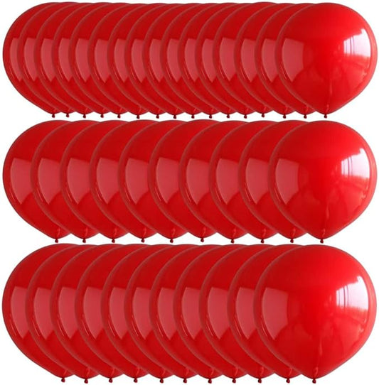 50 Pcs Red Balloons Kit 18 24 36 Multi Sizes Giant Balloon, Use for Pool Party Birthdays, Weddings, Events Party Decoration Supplies