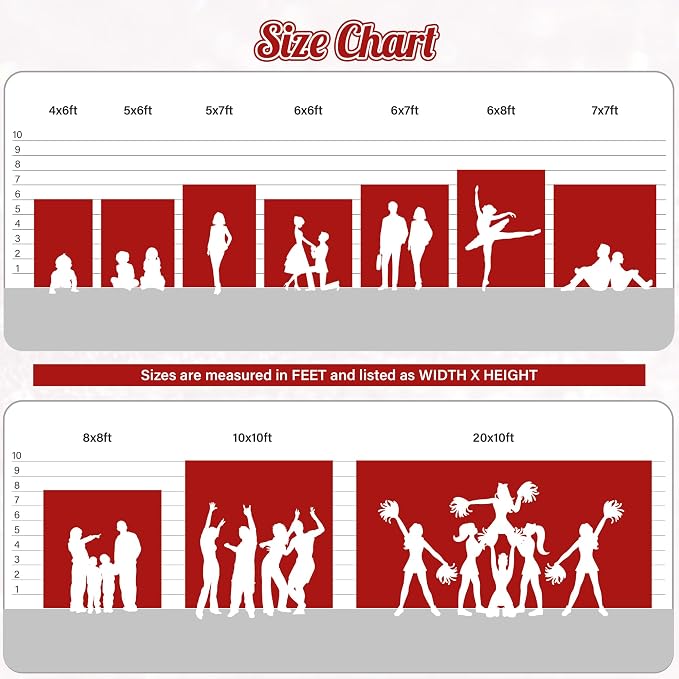 PartyDelight Red Sequin Backdrop 5x10ft 2 Panels 4 Inch Rod Pocket | 3mm stitched red sequins on mesh backing with 4 inch rod pocket for wide reception walls head tables stages and layered event