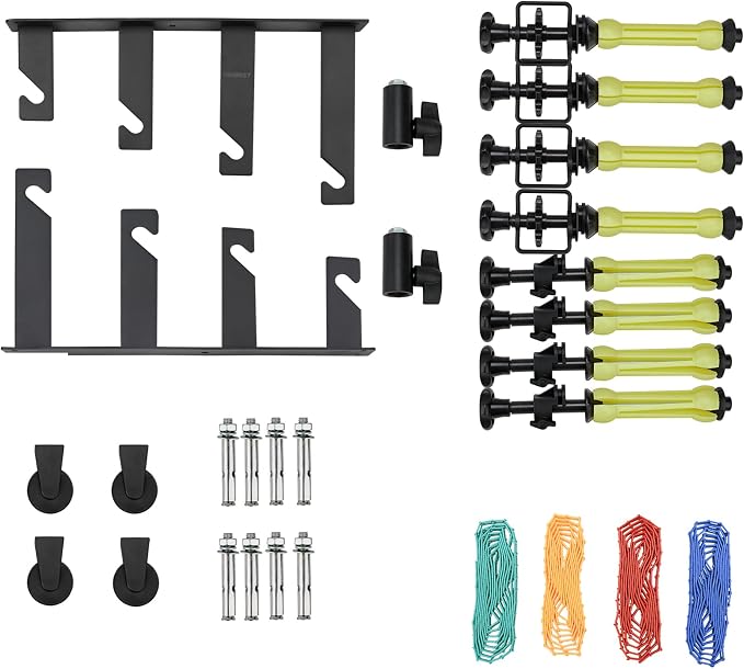 Photography Backdrop Roller Support System, 4 Rollers, Wall/Celing/Light Stand Backdrop Mount, Background Support