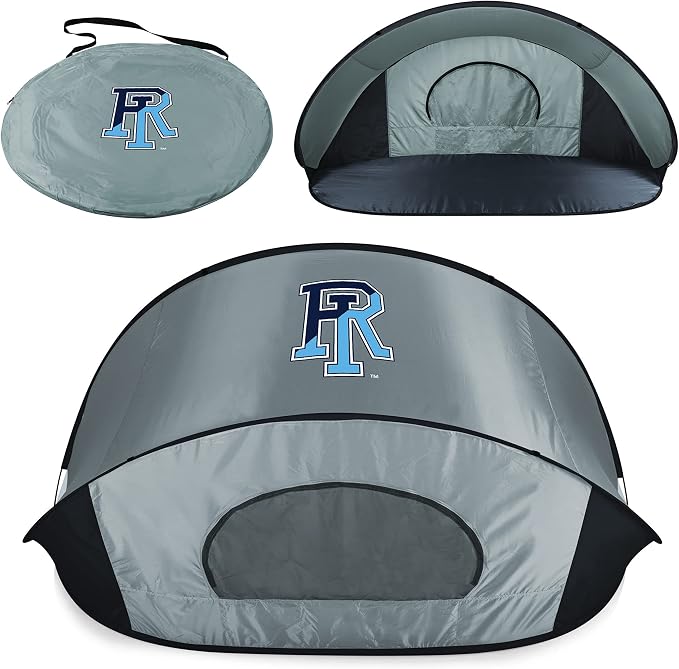 PICNIC TIME NCAA Georgia Tech Yellow Jackets Manta Portable Beach Tent, Pop Up Tent, Beach Sun Shelter Pop Up, (Gray with Black Accents)