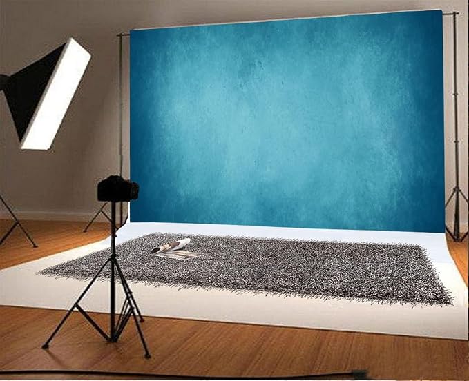 Yeele 15x10ft Light Blue Backdrop Abstract Gradient Blurry Color Home Photography Background Baby Adult Family Party Booth Portraits Photo Video Shooting Photocall Vinyl Cloth Studio Props