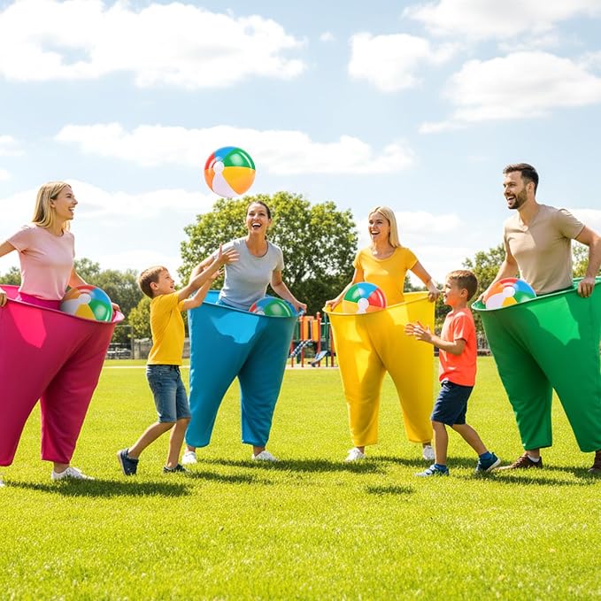 26Pcs Granny Pants Yard Game Sets - Granny Pants Outdoor Group Games with Bouncy Balls,Pumps for Kids Adults Family Yard Easter Carnival Party Camping Gatherings，33.9 x 31.9inch
