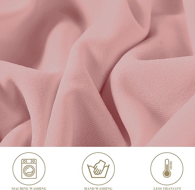 magalo 12 Pack Dusty Pink Spandex Folding Waterproof Chair Cover, Stretch Chair Cover Protector for Wedding, Party, Dining Banquet and Other Special Events