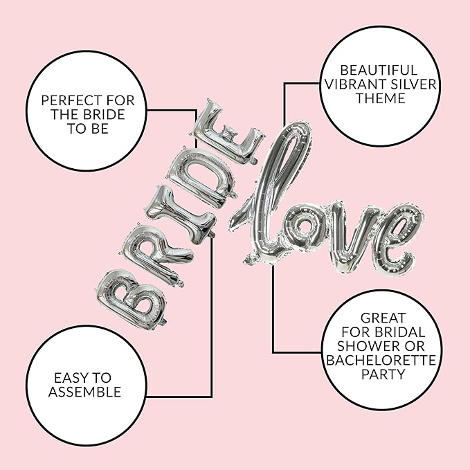 Bachelorettesy 28pc Bachelorette Party Decorations Kit for Bride to Be, Bridal Shower Decorations, Engagement Party – Balloons, Sash, Foil Backdrop Curtain (Purple)