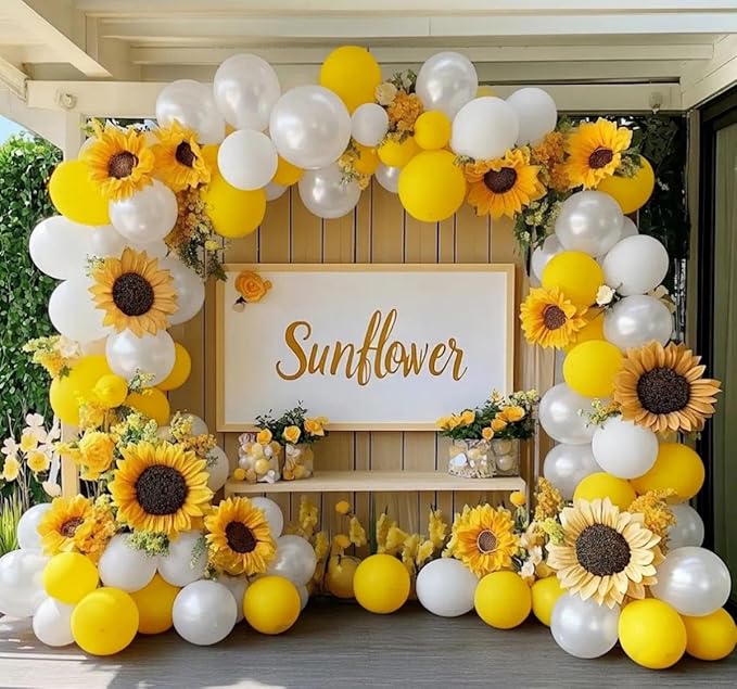 White Balloon Arch Garland Kit Double Stuffed Beige Cream White Balloon Different Sizes Pearl Balloons for Birthday Wedding Bridal Shower Engagement Baby Shower Baptism Party Decor