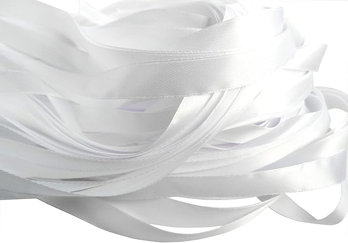 Kingsnow 50PCS Ribbon Wands with Triple Ribbon and Silver Bell Party Wand Party Favors Streamers Ribbon Sticks Magic Fairy Wands for Wedding Decors