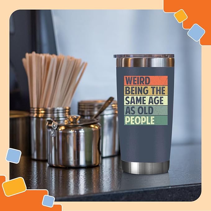 NewEleven 70th Birthday Gifts For Men Women - 70th Birthday Decorations - Gifts For Men Women Turning 70-70 Year Old Gifts For Man, Woman - 20 Oz Tumbler