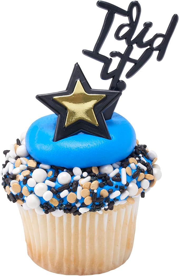 DecoPac Cheers To You Fusion Mix Sprinkles, 26oz, Shaped Candy Sprinkles in Handheld Container, Edible Decorations For Celebration Cakes, Cupcakes, Cookies and Donuts