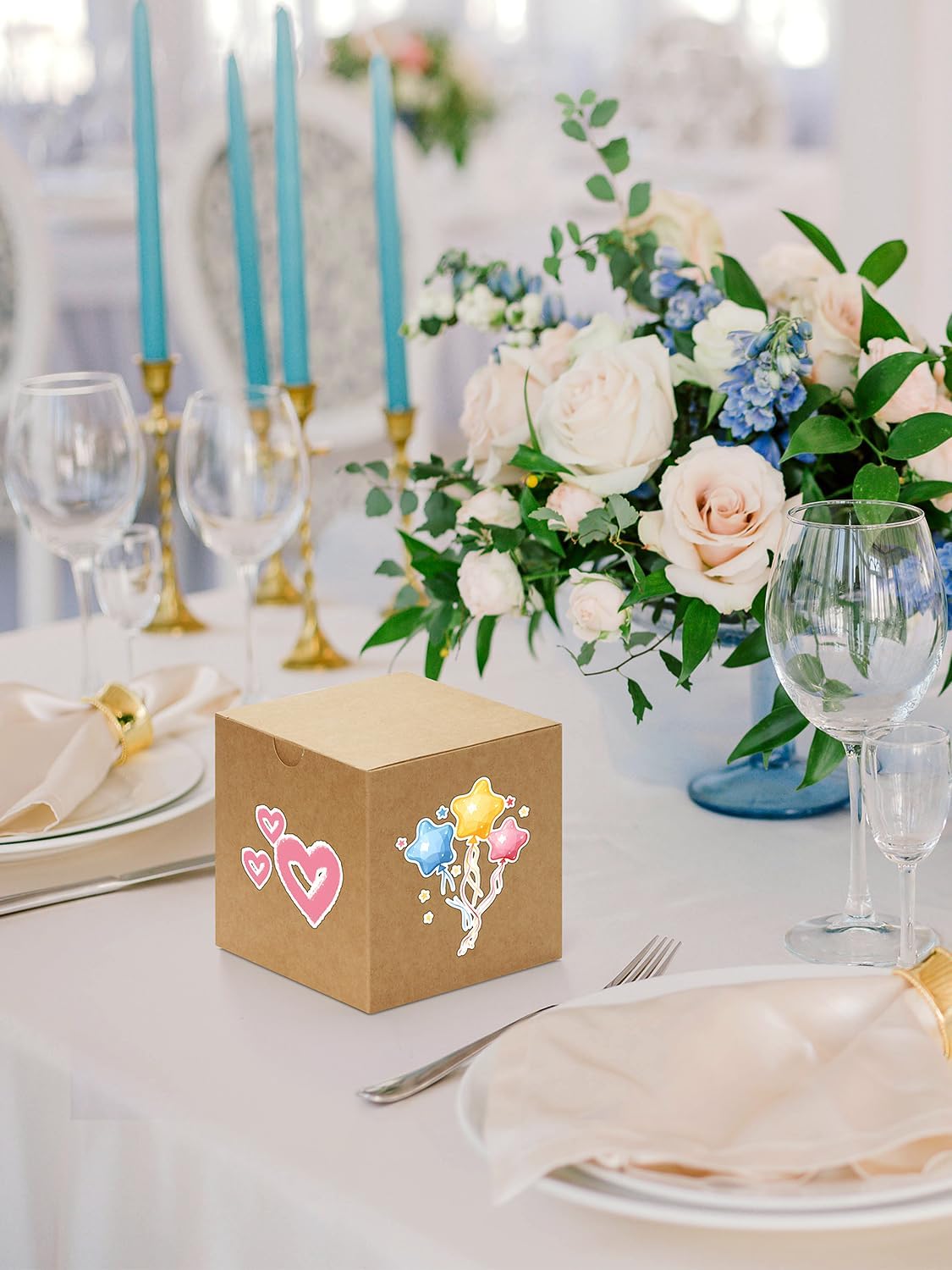 Eupako Gift Boxes 4x4x4 25 Pack Brown Kraft Paper Box with Lids Party Favor Boxes for Bridesmaids Proposal, Crafting, Cupcake, Wedding, Christmas