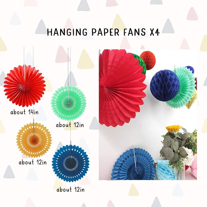 20Pcs Multi-Color Paper Honeycomb Balls Decoration Kit for Candy Bar Birthday Party Decor Rainbow Colourful Baby Bridal Shower Wedding Supplies Home Club Bar Decoration Easter Summer (Rainbow)
