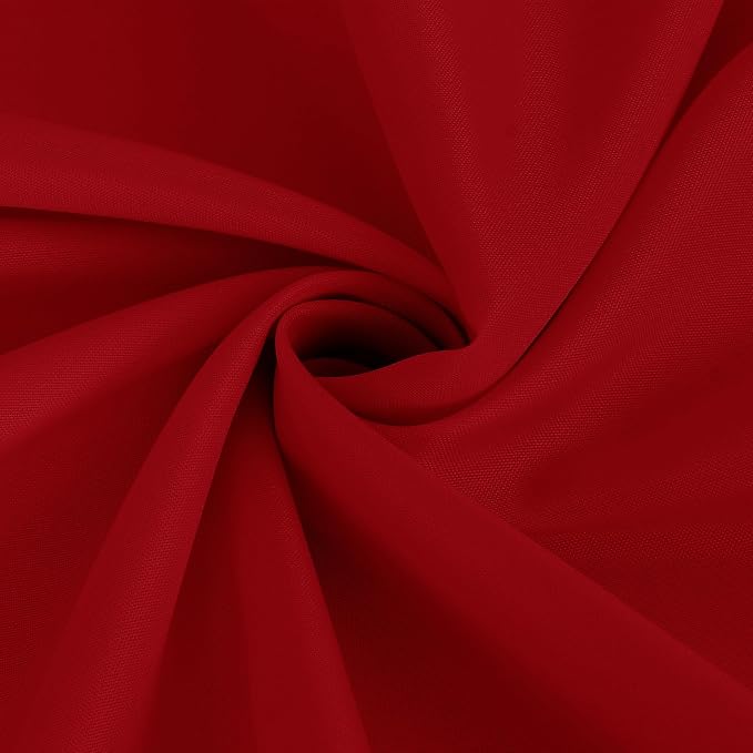 Fitable Red Rectangle Table Clothes, 6 Pack - 90 x 156 Inch - Reusable and Washable Tablecloths, Polyester Fabric Table Covers for Wedding, Party, Banquet, Formal Events