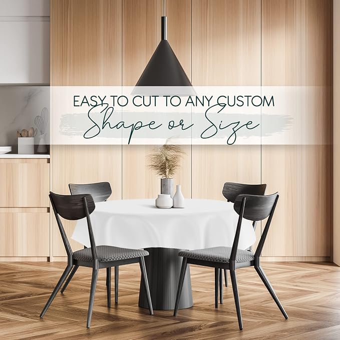 Quality Table Pad Protector, Superior Protection from Spills, Scratches & Heat - Reusable Vinyl Table Cloth with Cushion Flannel Backing (126" L x 54" W)