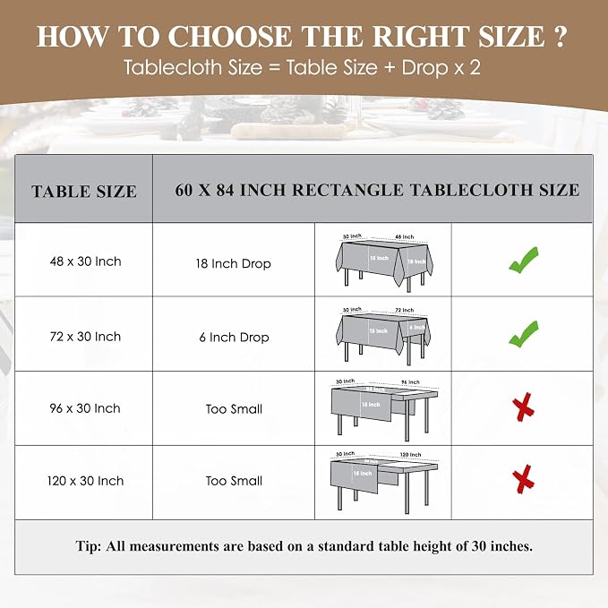 Rectangle Tablecloths 60x84 Inch 1 Pack White Tablecloth Washable Decorative Linen Polyester Table Cloths for Dining Table Banquets Buffet Parties and Wedding