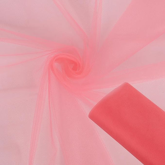 Carol Tulle Tape Roll 54 Inch x 10 Yards for DIY Crafts Weddings Sewing DIY Projects Gift Wrap and More - Multiple Colours of Tulle mesh