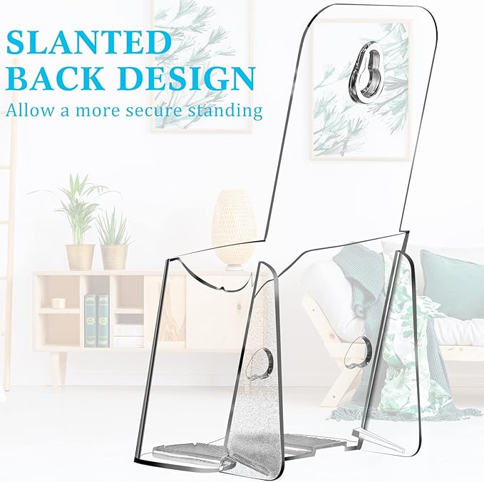 Yookeer 50 Pieces Acrylic Brochure Holder 4 x 8 Inches Rack Card Holder Clear Pamphlet Holders Display Stand for Vendors, Brochure, Trifold, Magazine, Pamphlet, Booklets