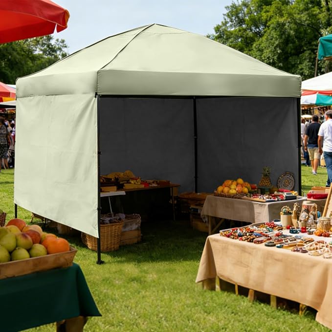 Instant Canopy Tent SideWalls Waterproof Sunwalls for 10x10 Pop Up CanopyTent, 300D Polyester Canopy Walls 3Pack Sidewalls Waterproof and UV Protection
