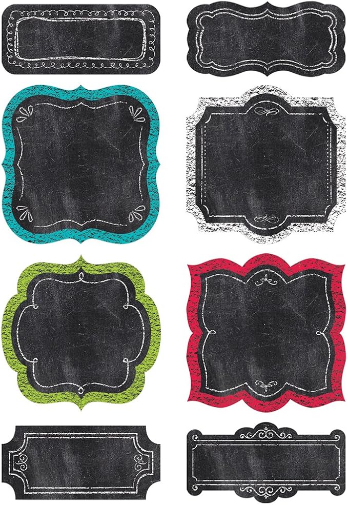 Creative Teaching Press Chart Cards 6" Designer Cut-Outs (0858)