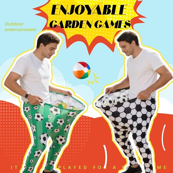 Granny Pants Yard Game, Baseball Soccer Game Outdoor Party Toss with 2.5 Inch Durable High-Bounce Balls, No Inflation Needed, Wind-Resistant for Backyard, Family Reunion & Easter