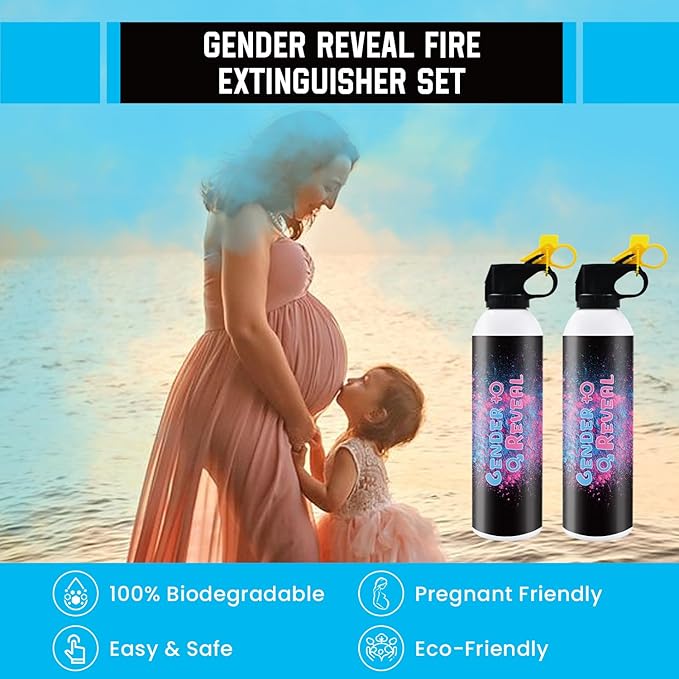 Colorful Corn Power Spray Gender Reveal Smoke Powder Spray Gender Reveal Smoke Bombs Color 2 Blue 2pack 100g/each Smoke Bombs Powder Blaster for Baby Reveal Ideas