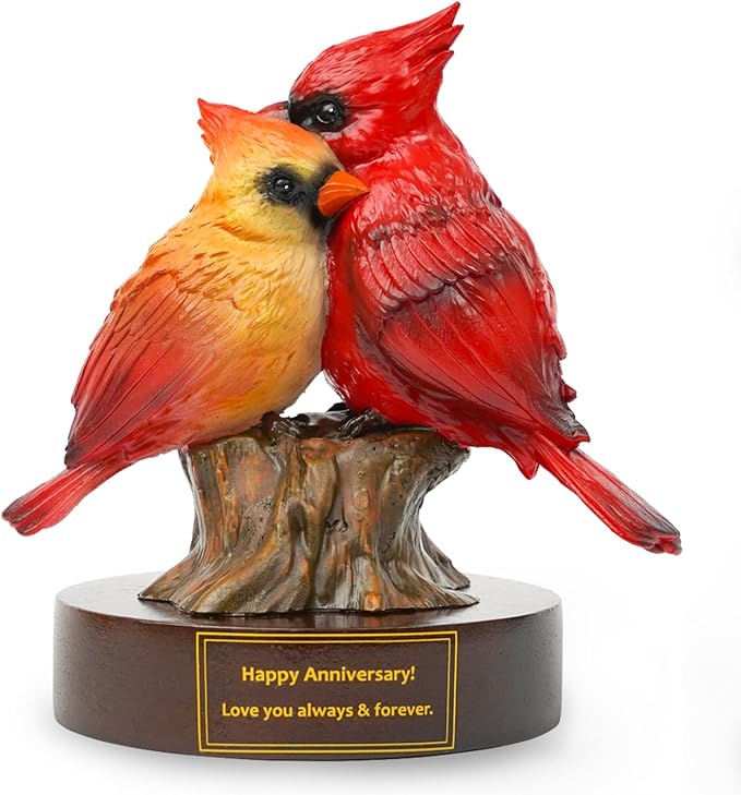 Tian Zhun Happy Anniversary Cardinal Gifts for Him Men Women Couple Boyfriend Wife Wedding Year Anniversary